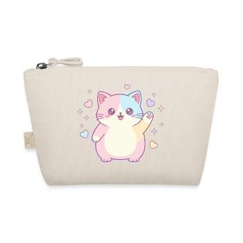 Joie du cœur en chaton pastel - Trousse biologique - nature - Devant