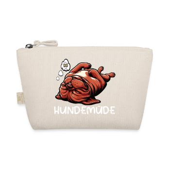 Hundemüde Bordeaux Dogge Bordeauxs Bordeaux Doggen - Bio-Täschchen - Natur - Vorne