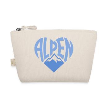 Alpenherz Mountain Badge - Organic Pouch - nature - Front