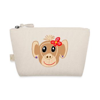 Monkey Girl Monkey Kids - Organic Pouch - nature - Front