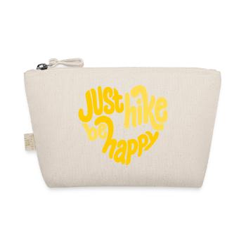 Just hike be happy - verspieltes Wandermotiv - Bio-Täschchen - Natur - Vorne