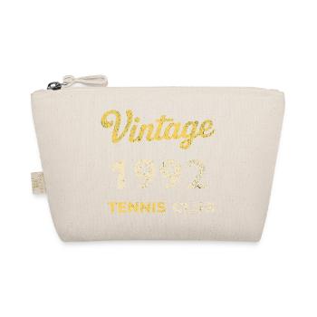 Vintage 1992 Tennis Club Retro Birthday Gift - Organic Pouch - nature - Front