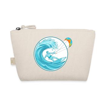 Kitesurfing Ocean Wave - Extreme Water Sports - Organic Pouch - nature - Front