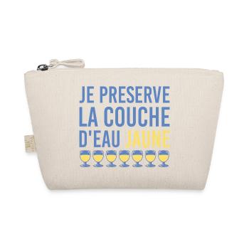 Je préserve la couche d’eau jaune humour apéro - Trousse biologique - nature - Devant