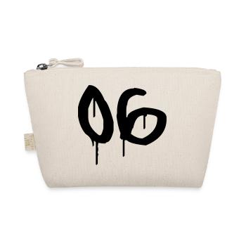 Number 06 Urban Graffiti Style - Organic Pouch - nature - Front