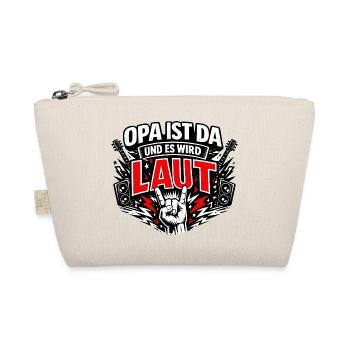 Opa ist da und es wird laut im Rock Style - Bio-Täschchen - Natur - Vorne