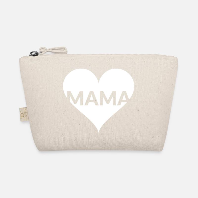 Mama Herz Muttertag - Bio-Täschchen - Natur