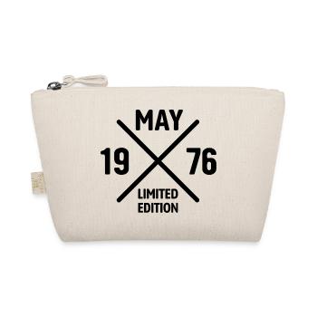 Limited Edition May 1976 Birthday Gift - Organic Pouch - nature - Front