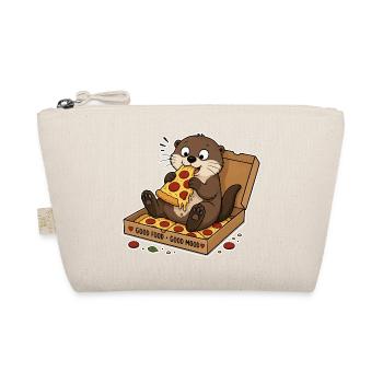 Otter mit Pizza: Snackfreude im Karton - Bio-Täschchen - Natur - Vorne