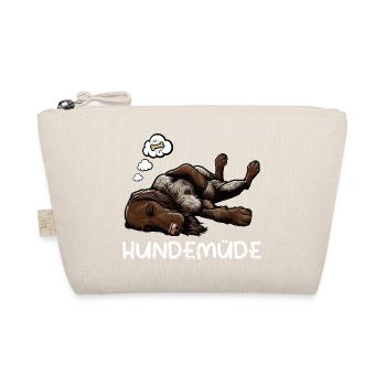Hundemüde Deutsch Drahthaar drahthaar hunde - Bio-Täschchen - Natur - Vorne