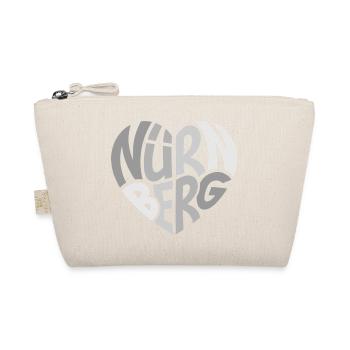 Nuremberg Heart Graffiti Typo - Organic Pouch - nature - Front