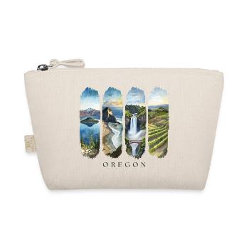 Oregon Travel – Pazifik & Cascades Natur Design - Bio-Täschchen - Natur - Vorne