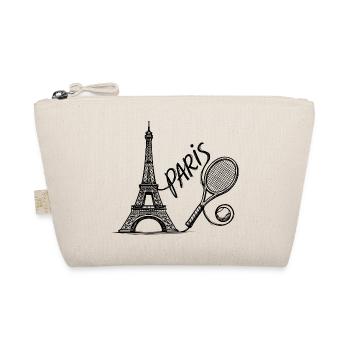 Paris Tennis Tournament Shirt, Retro Tennis Fashion - Organic Pouch - nature - Front