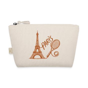 Paris Tennis Tournament Shirt, Retro Tennis Pullover Hoodie - Organic Pouch - nature - Front