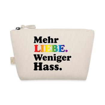 Regenbogen Spruch Geschenk für Pride & CSD Fans - Bio-Täschchen - Natur - Vorne