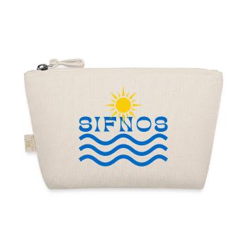 Sifnos Sun and Waves Emblem - Organic Pouch - nature - Front