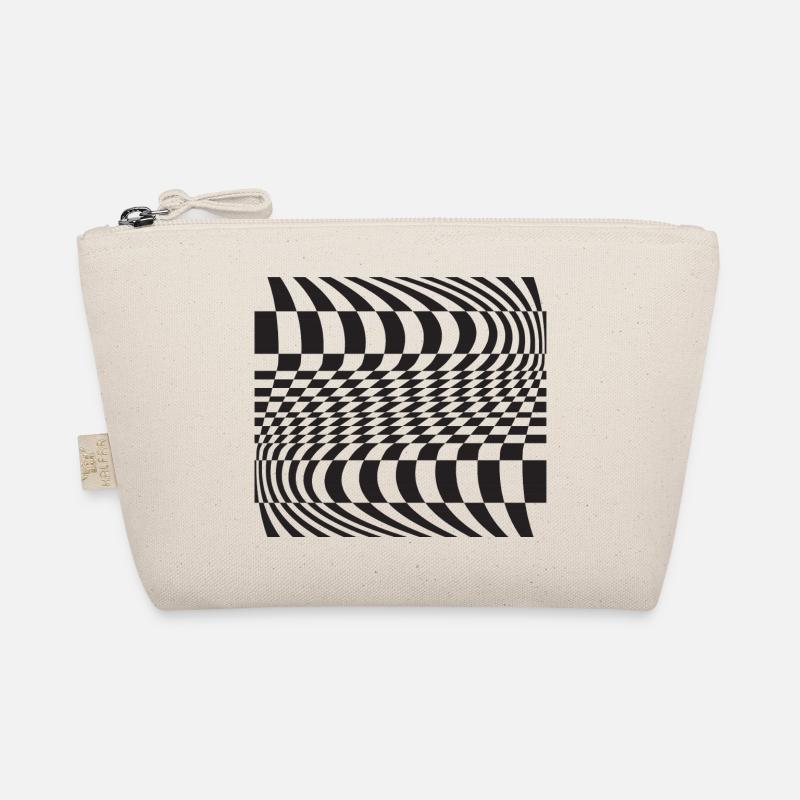 Optic Curve Grid Organic Pouch