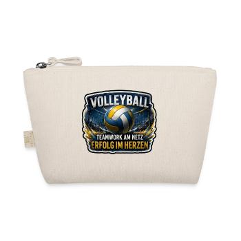 Volleyball – Erfolg im Herzen - Bio-Täschchen - Natur - Vorne