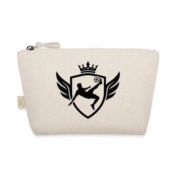 Footballer Overhead Kick Coat of Arms - Organic Pouch - nature - Front