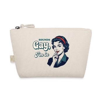 Pride Month LGBTQ – Klingt schwul, ich bin dabei. - Bio-Täschchen - Natur - Vorne