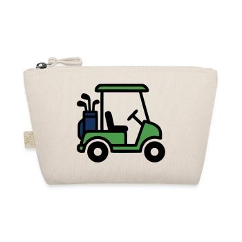 Golfcart Golfauto Golfsport Golfclub Herren - Bio-Täschchen - Natur - Vorne