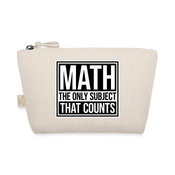 Math The Only Subject That Counts Nerd Mathe Logo - Organic Pouch - nature - Front