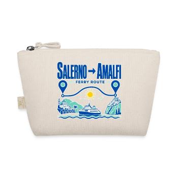 Salerno Amalfi Ferry Route Travel Souvenir - Organic Pouch - nature - Front