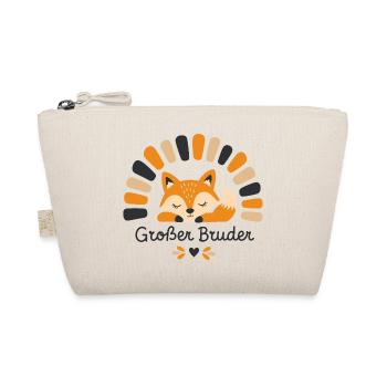 Big Brother Fox Boho Woodland Animal Design - Organic Pouch - nature - Front