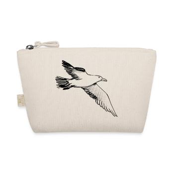 Flying Seagull – Illustration - Organic Pouch - nature - Front