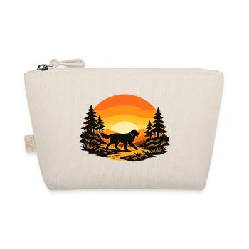 Golden Dog Family Retriever Dog Nature Love - Organic Pouch - nature - Front
