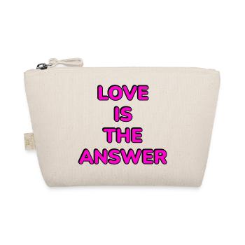 L’amour est la réponse rose - Trousse biologique - nature - Devant