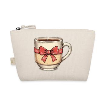 Tasse à café avec ruban rouge - Trousse biologique - nature - Devant