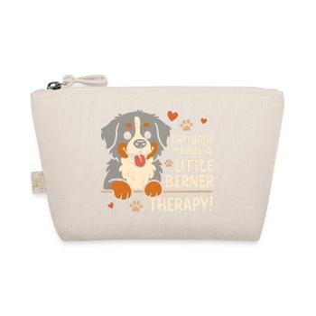 Bernese Mountain Dog Little Berner Therapy Dog Humor - Organic Pouch - nature - Front