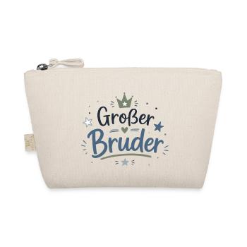 Großer Bruder Stolz Krone Liebe - Bio-Täschchen - Natur - Vorne