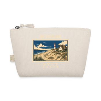 Deutschland Sylt Vintage Reisemarke - Bio-Täschchen - Natur - Vorne