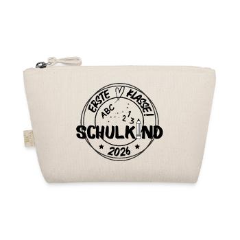 Schulkind 2026 - Bio-Täschchen - Natur - Vorne