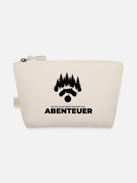 Abenteuer beginnt ohne WLAN – Outdoor Natur Wald - Bio-Täschchen - Natur