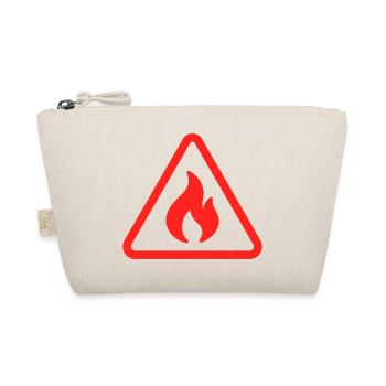 Avertissement d’inflammation Icône solide Feu chaud - Trousse biologique - nature - Devant
