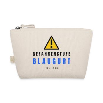 Gefahrstufe BlauGurt JiuJitsu - Bio-Täschchen - Natur - Vorne