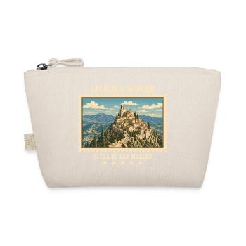 San Marino Città di San Marino Vintage Reisemarke - Bio-Täschchen - Natur - Vorne