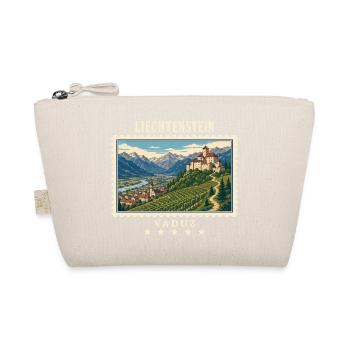 Liechtenstein Vaduz Vintage Reisemarke - Bio-Täschchen - Natur - Vorne