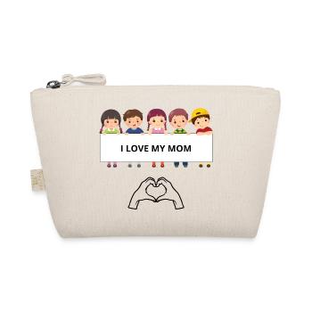I Love My Mom – Kinderporträts - Bio-Täschchen - Natur - Vorne