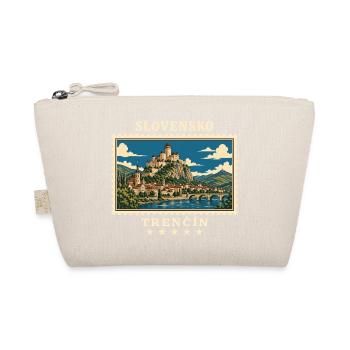 Slowakei Trenčín Vintage Reisemarke - Bio-Täschchen - Natur - Vorne