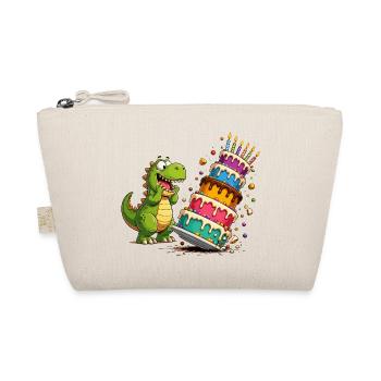 Dino Birthday Cake Parade - Organic Pouch - nature - Front