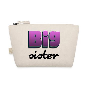 Big Sister lettering for the big sister - Organic Pouch - nature - Front
