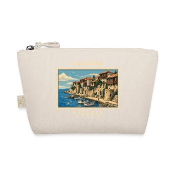 Bulgarien Nessebar Vintage Reisemarke - Bio-Täschchen - Natur - Vorne
