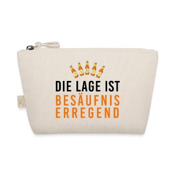 Die Lage ist besäufniserregend, Bierflaschen, Fasc - Bio-Täschchen - Natur - Vorne