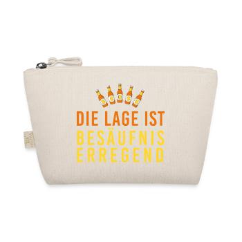 Die Lage ist besäufniserregend, Bierflaschen, JGA, - Bio-Täschchen - Natur - Vorne