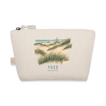 Sylt Dünen | Vintage Nordsee Poster - Bio-Täschchen - Natur - Vorne