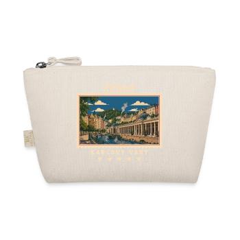 Tschechien Karlovy Vary Vintage Reisemarke - Bio-Täschchen - Natur - Vorne